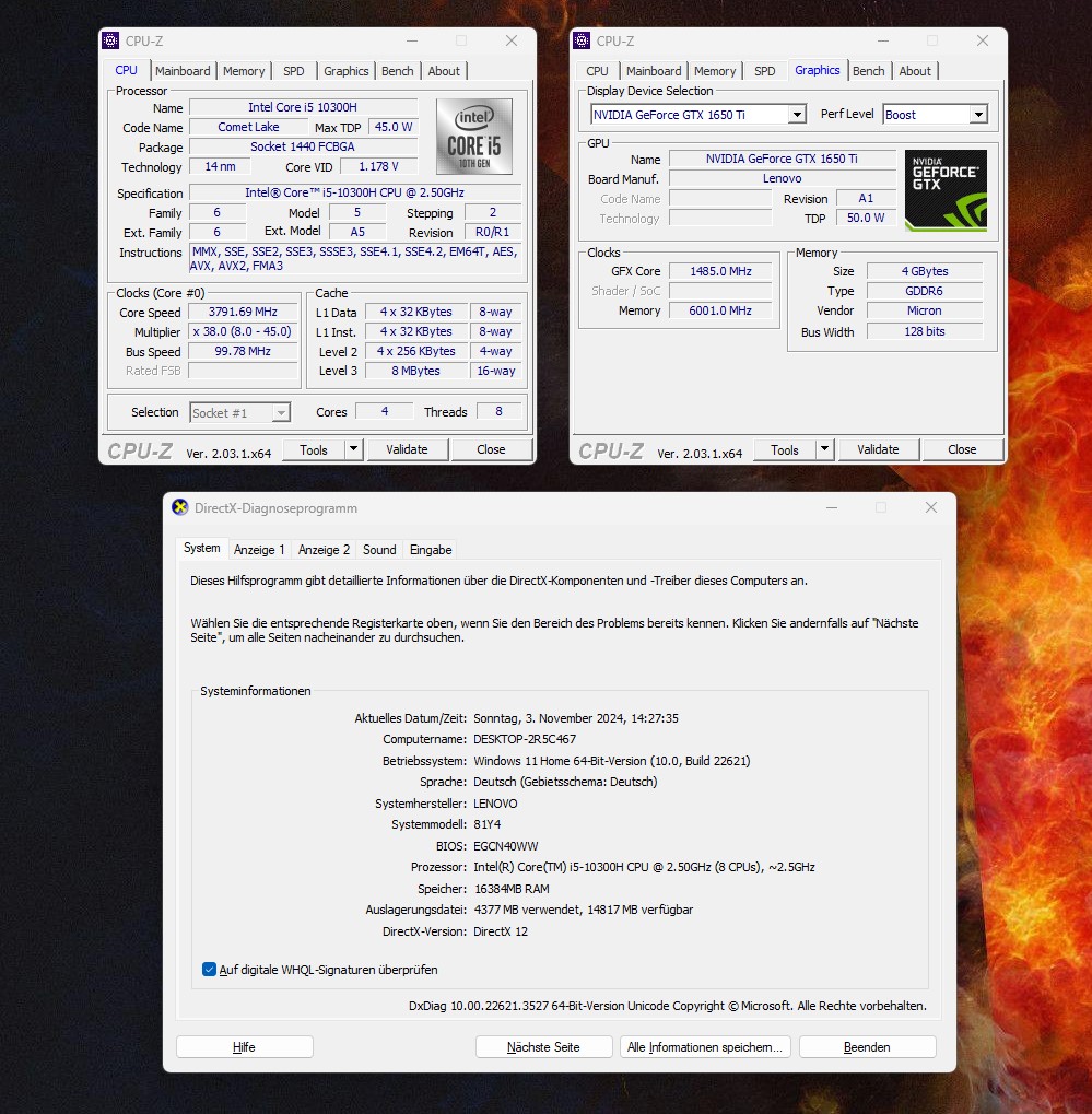 ⭐IdeaPad GAMING 3 – i5 10th, GTX 1650Ti 4GB, 16GB RAM, 512GB SSD – NEUWERTIG!⭐ – Bild 5
