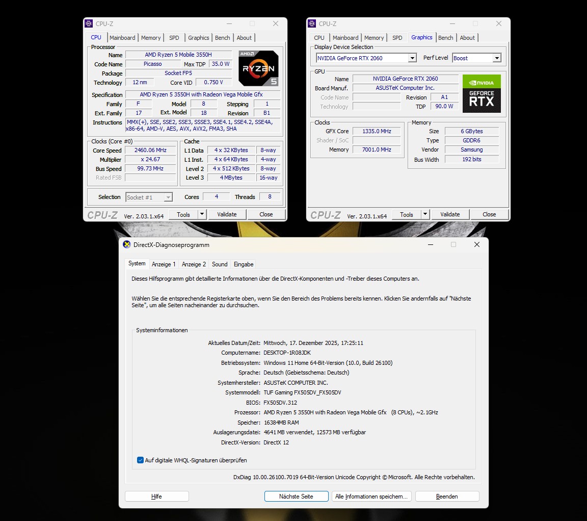 ⭐ASUS TUF FX505DV – Ryzen 5, RTX 2060 6GB, 16GB RAM, 2x SSD, RGB – GAMING - TOP!⭐ – Bild 7