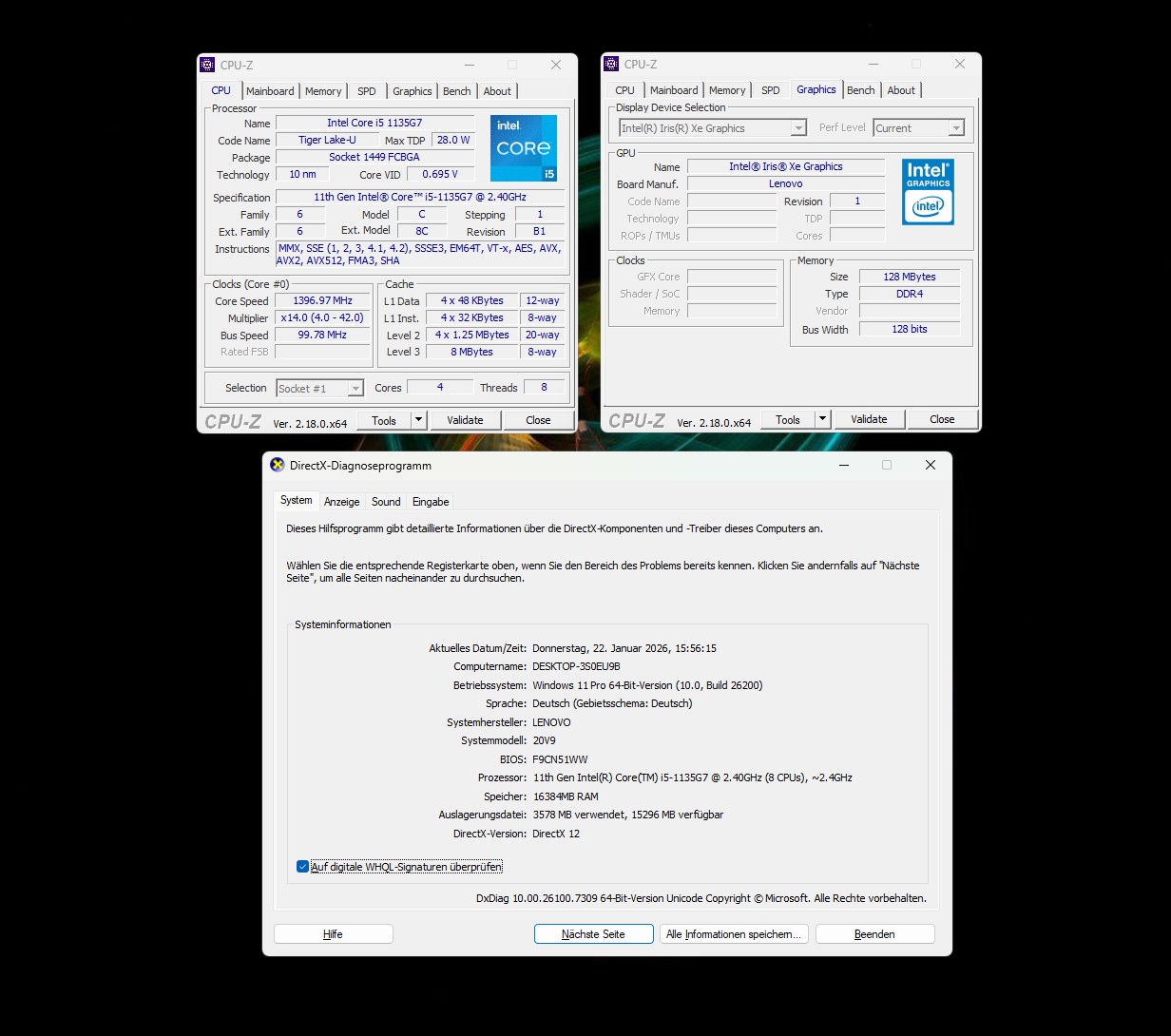 ⭐Lenovo ThinkBook 13s – i5 11th, 16GB RAM, 512GB SSD, Alu – Business Laptop – TOP!⭐ – Bild 4