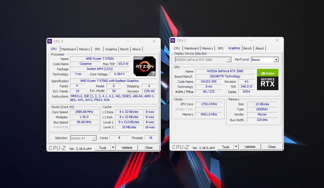 ⭐RMC Gaming PC – Ryzen 7 5700G, RTX 3080 10GB, 16GB RAM, 1000GB SSD, RGB, WaKu – TOP!⭐ – Bild 7