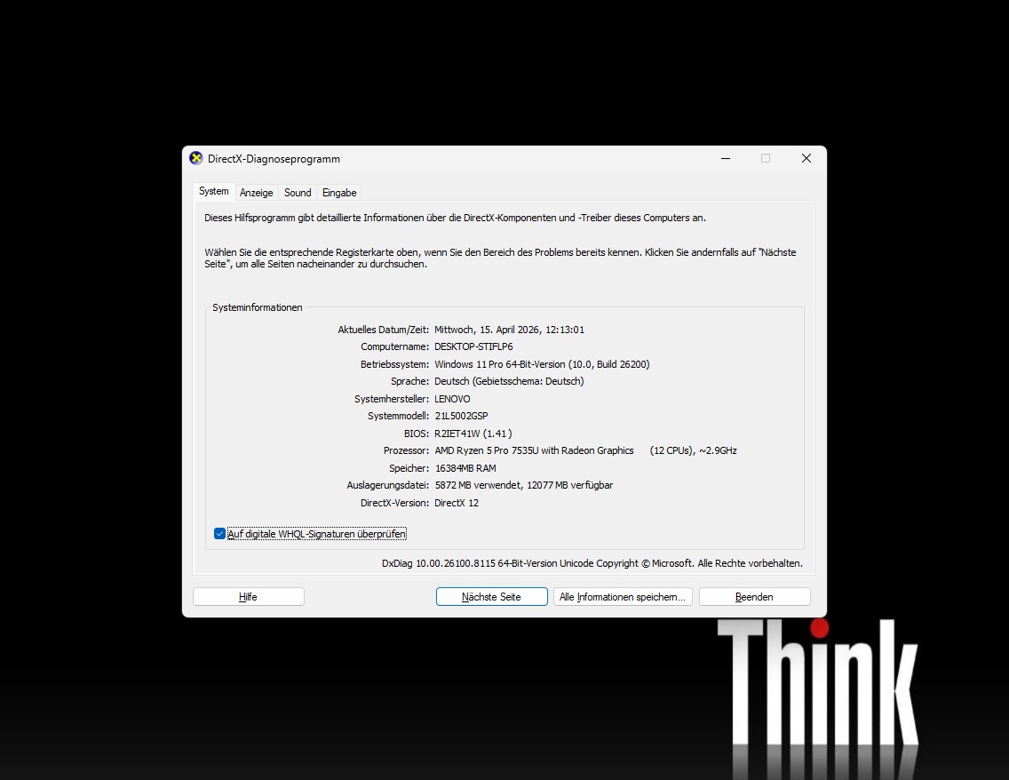 ⭐Lenovo ThinkPad L14 Gen. 5 – Ryzen 5 Pro, 16GB DDR5 RAM, 512GB SSD – Business Laptop – TOP!⭐ – Bild 7
