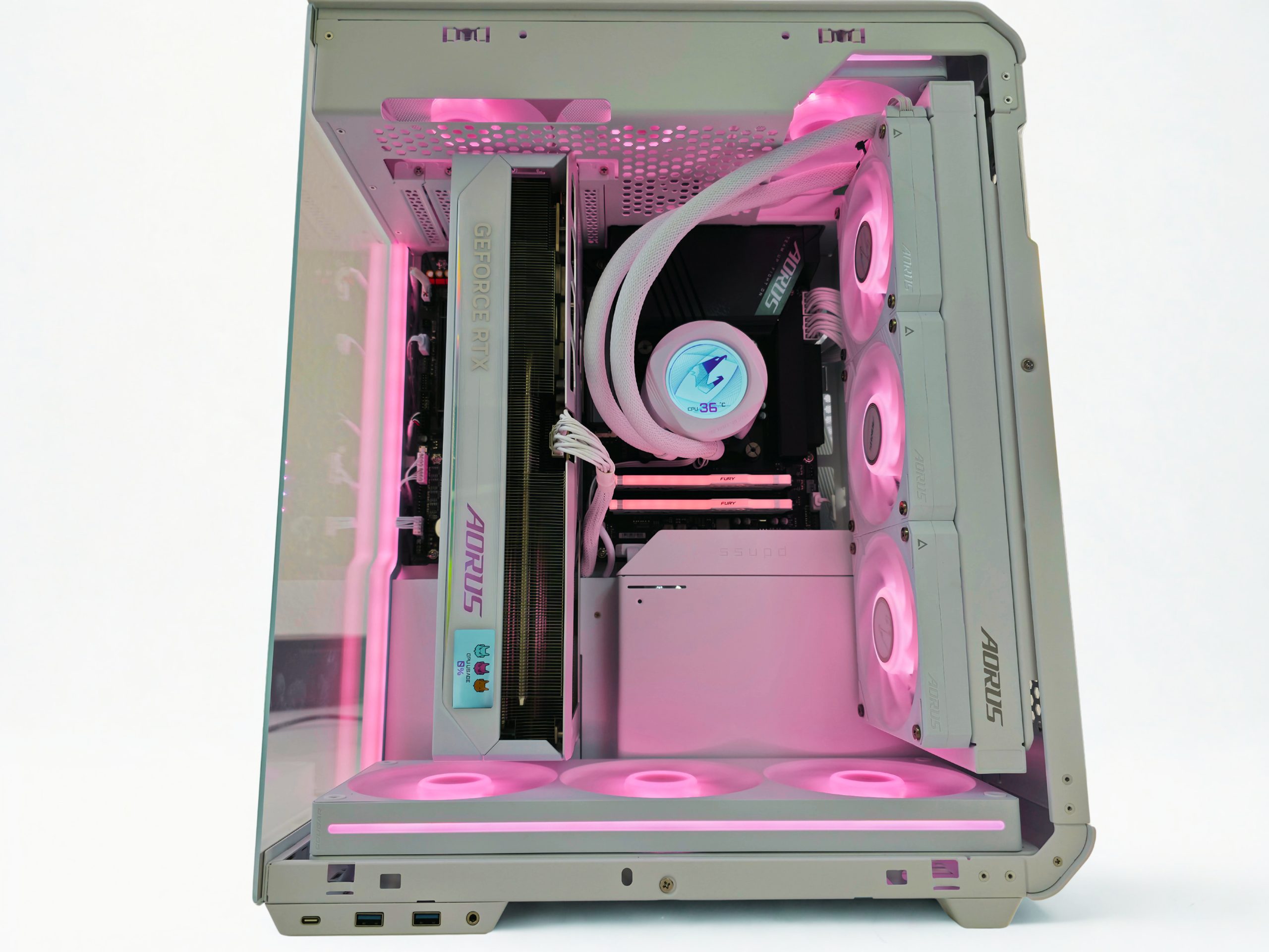 ⭐RMC AORUS Gaming PC – i7 14700K, RTX5080 16GB, 32GB DDR5 RAM, 4000GB SSD, WaKU, AORUS - TOP⭐ – Bild 4