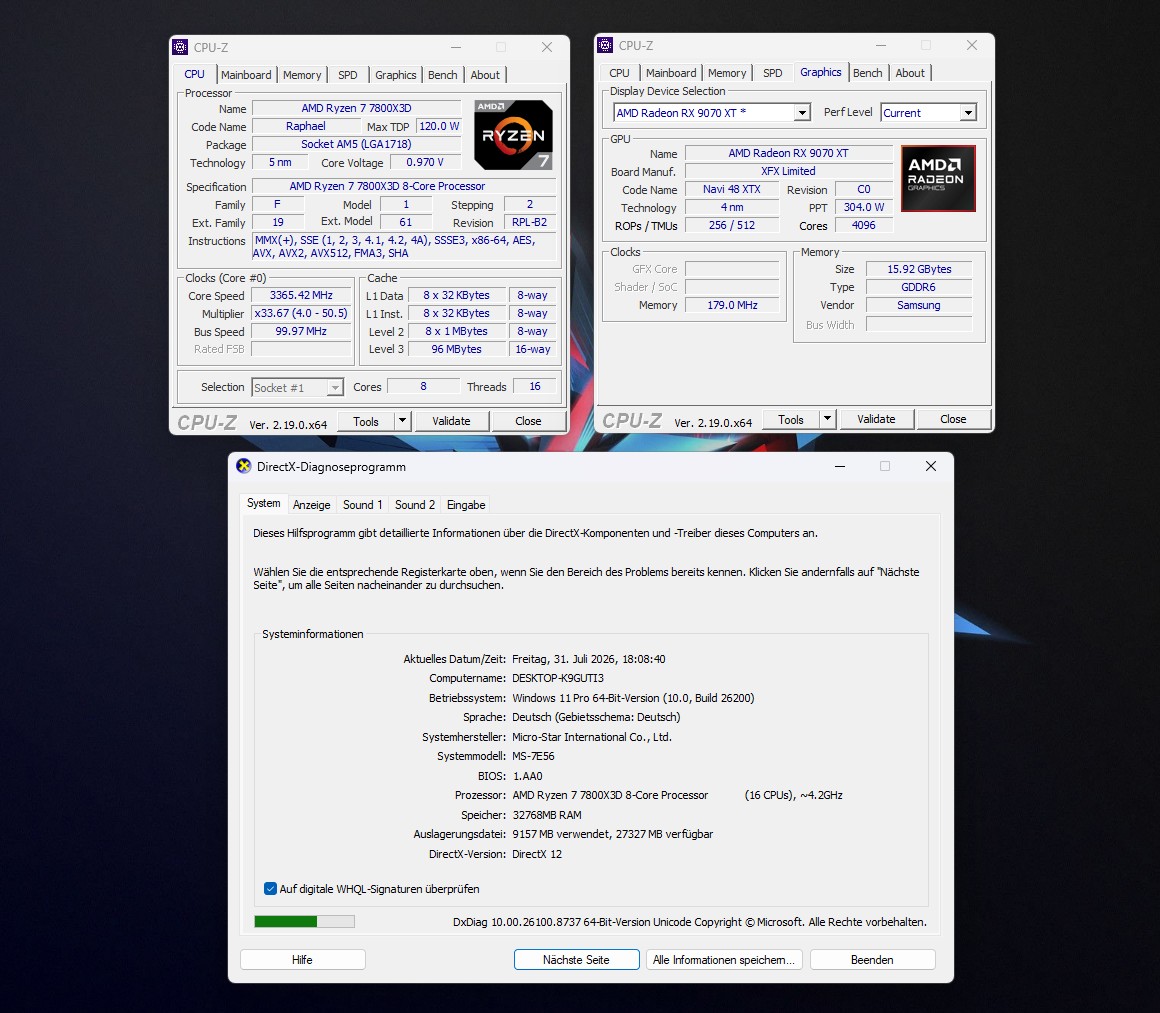 ⭐RMC Gaming PC – Ryzen 7 7800X3D, RX 9070XT 16GB, 32GB DDR5 RAM, 1000GB SSD, WaKU - TOP⭐ – Bild 5